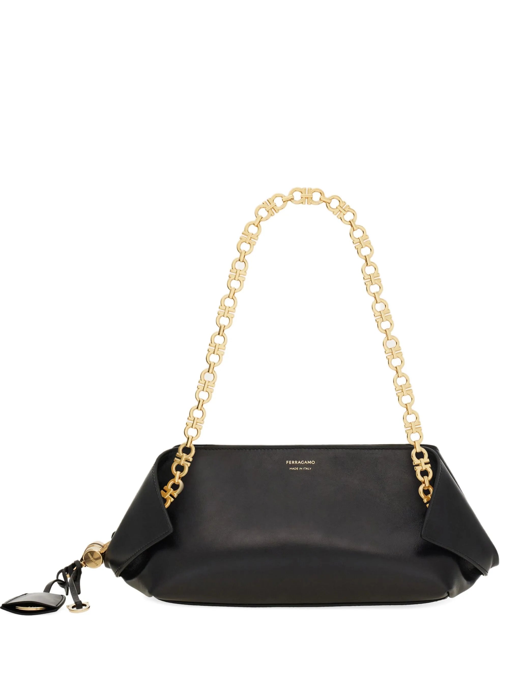 Ferragamo Ferragamo Gancini Chain Folded Shoulder Bag S