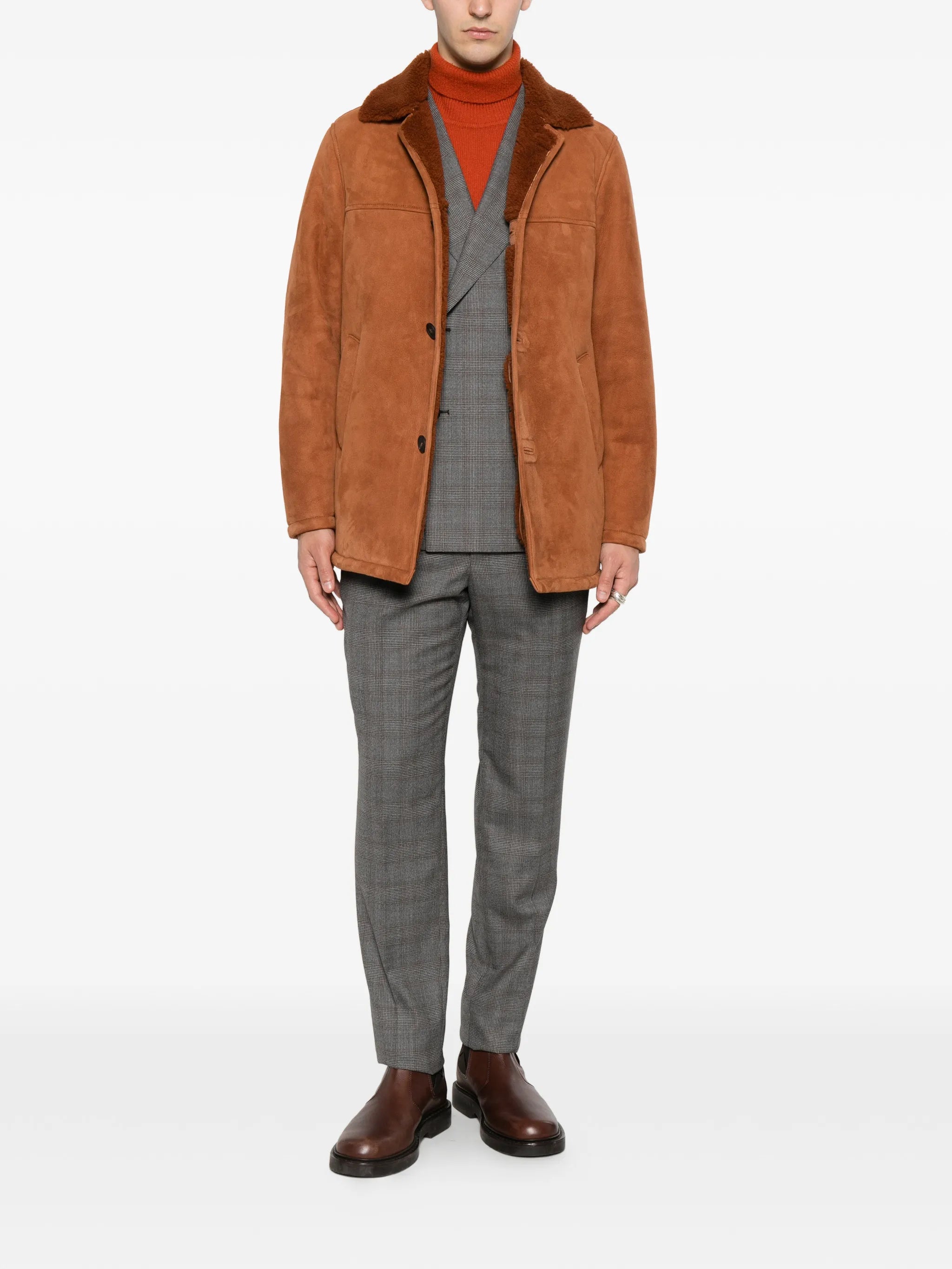 Tagliatore Tagliatore Shearling Coat, view 2
