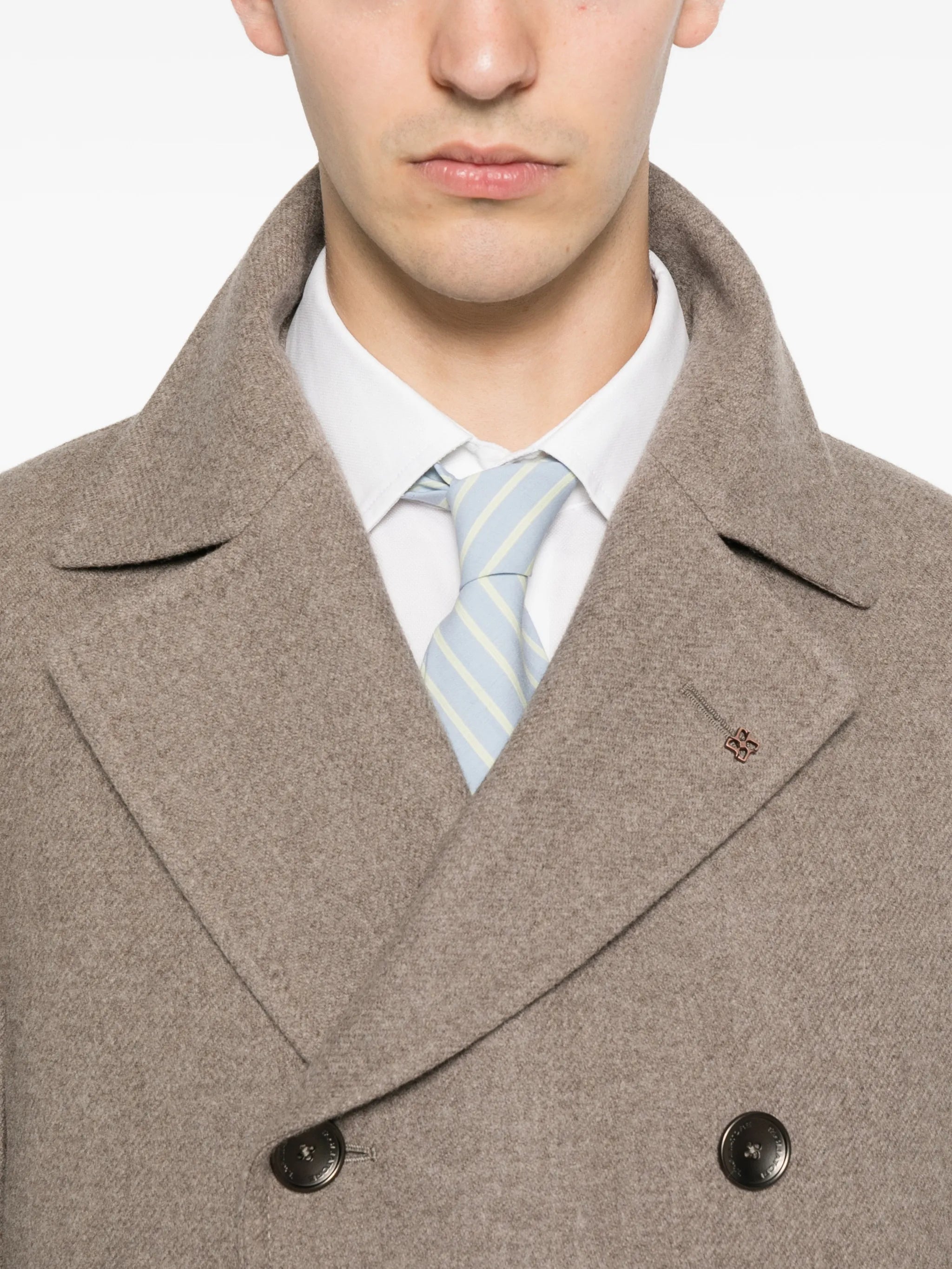Tagliatore Tagliatore Flap-pocket Double-breasted Coat, view 2