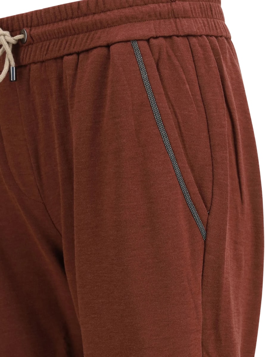 Brunello Cucinelli Brunello Cucinelli Drawstring Turn-up Track Pants, view 2