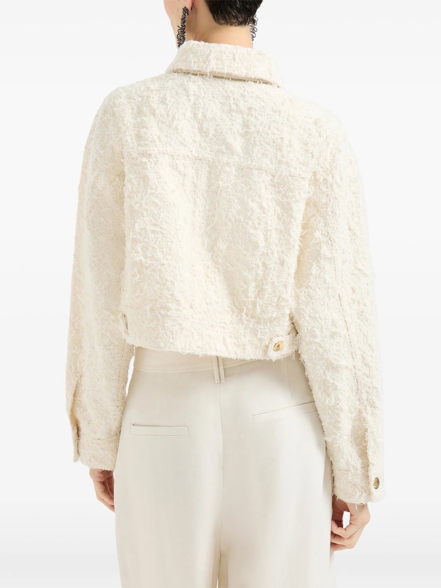 Brunello Cucinelli Brunello Cucinelli Fuzzy-texture Jacket, view 4