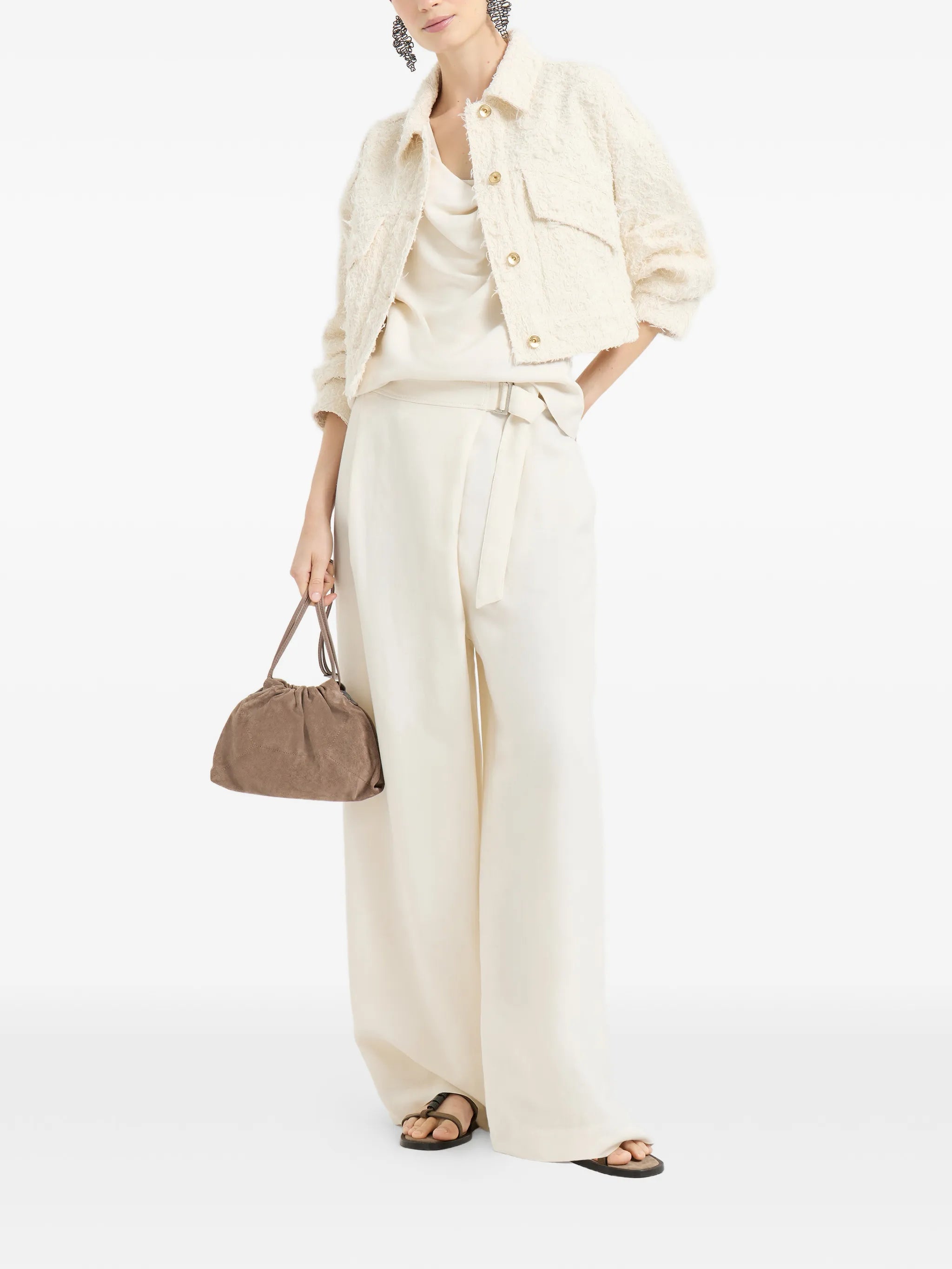 Brunello Cucinelli Brunello Cucinelli Fuzzy-texture Jacket, view 2