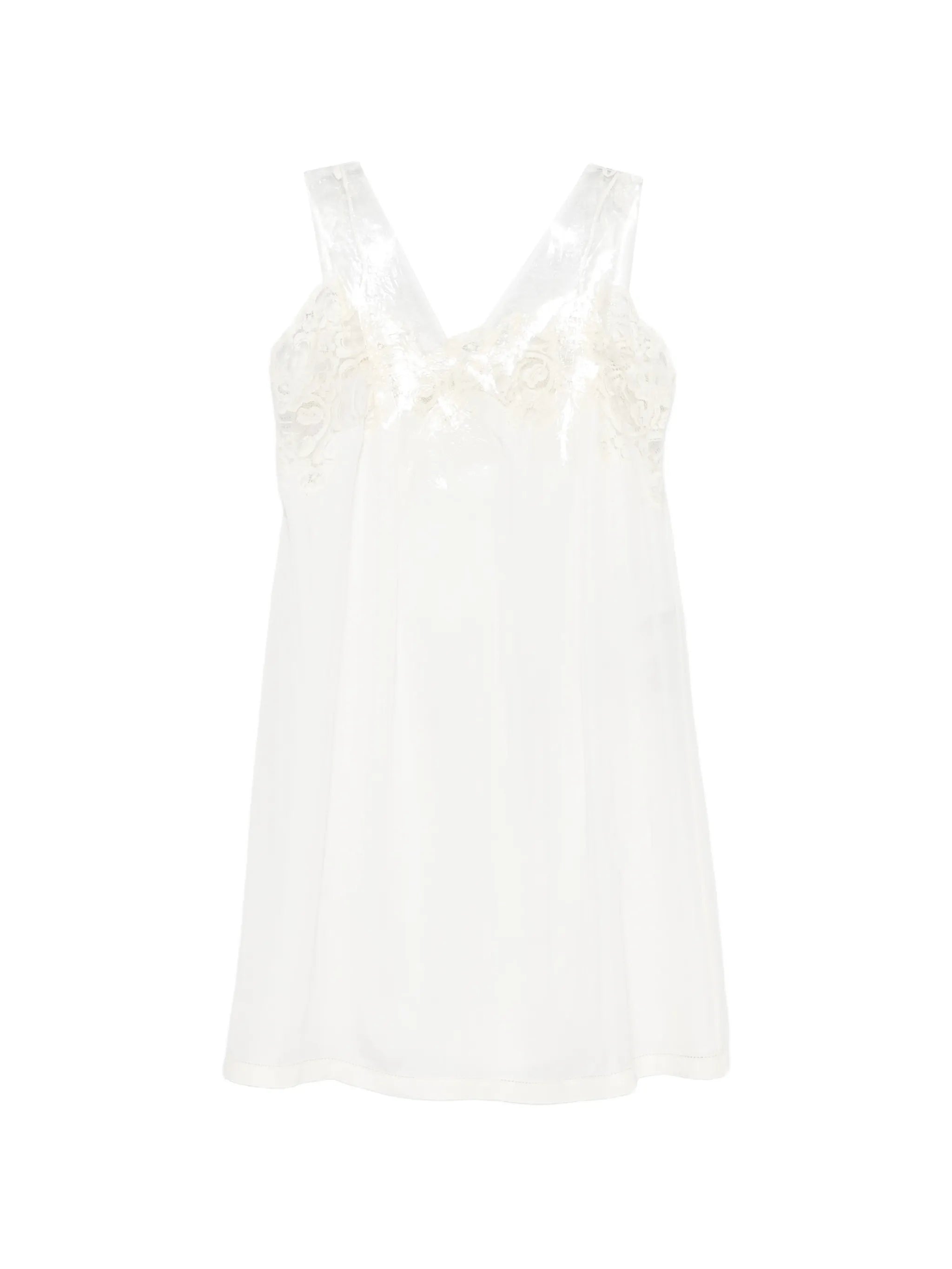 Maison Margiela Maison Margiela Lace-trim Tulle-overlay Dress