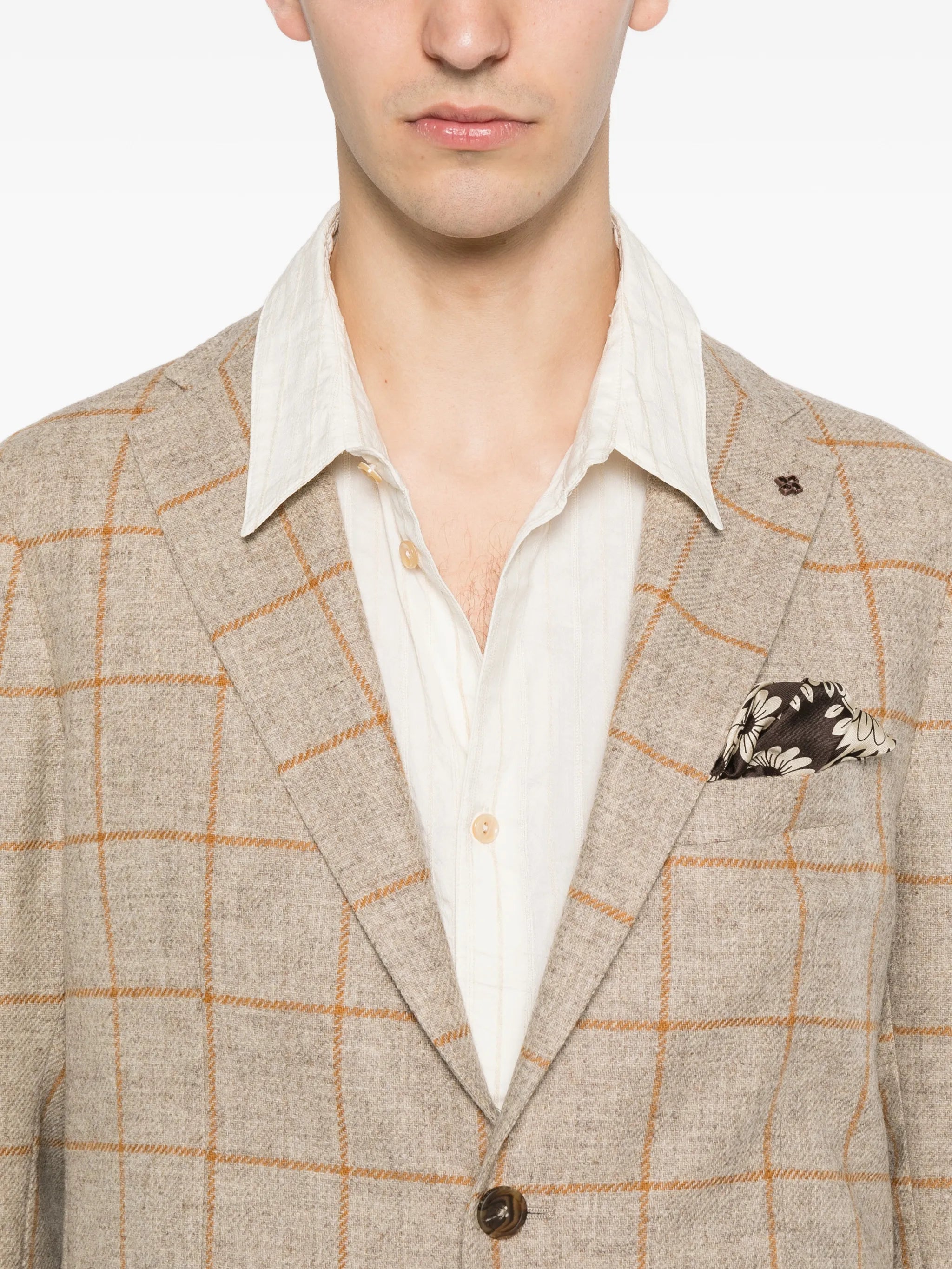 Tagliatore Tagliatore Check-pattern Notched-lapel Jacket, view 2