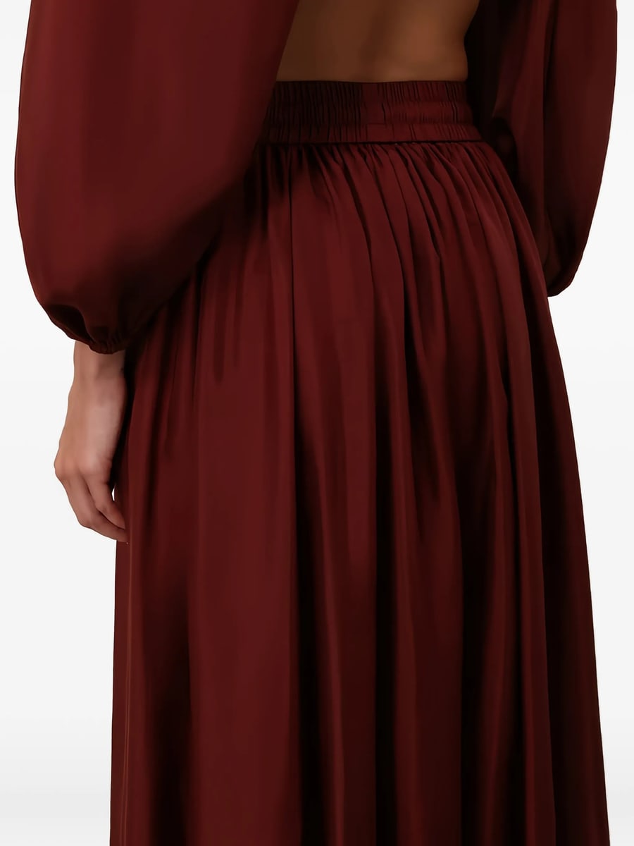 Zimmermann Zimmermann Aster Ruffled Drawstring Maxi Skirt, view 6