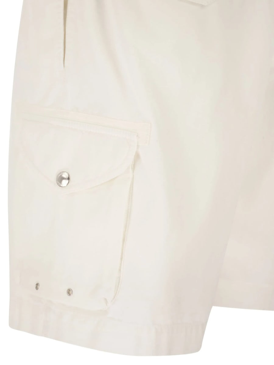 Brunello Cucinelli Brunello Cucinelli Drawstring Cotton Cargo Shorts, view 4