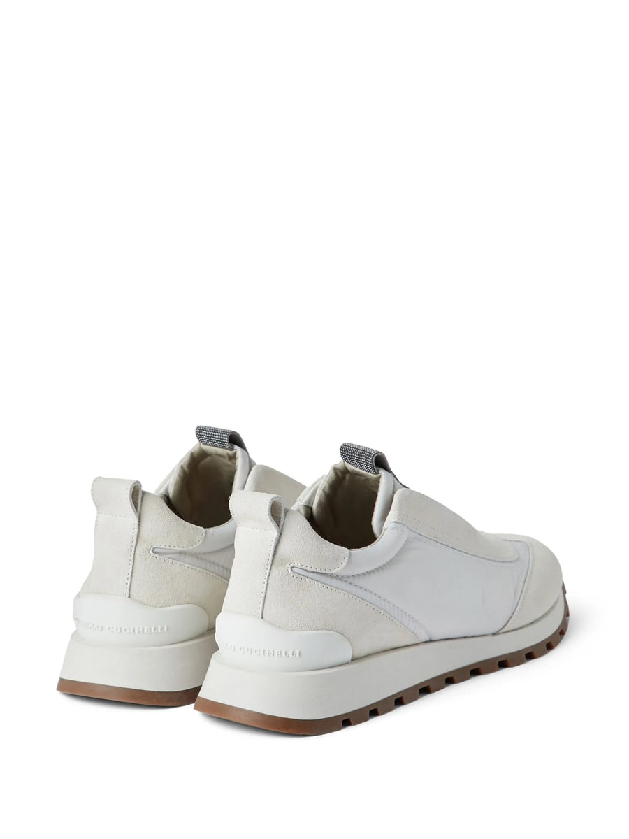 Brunello Cucinelli Brunello Cucinelli Suede-panelled Sneakers, view 5