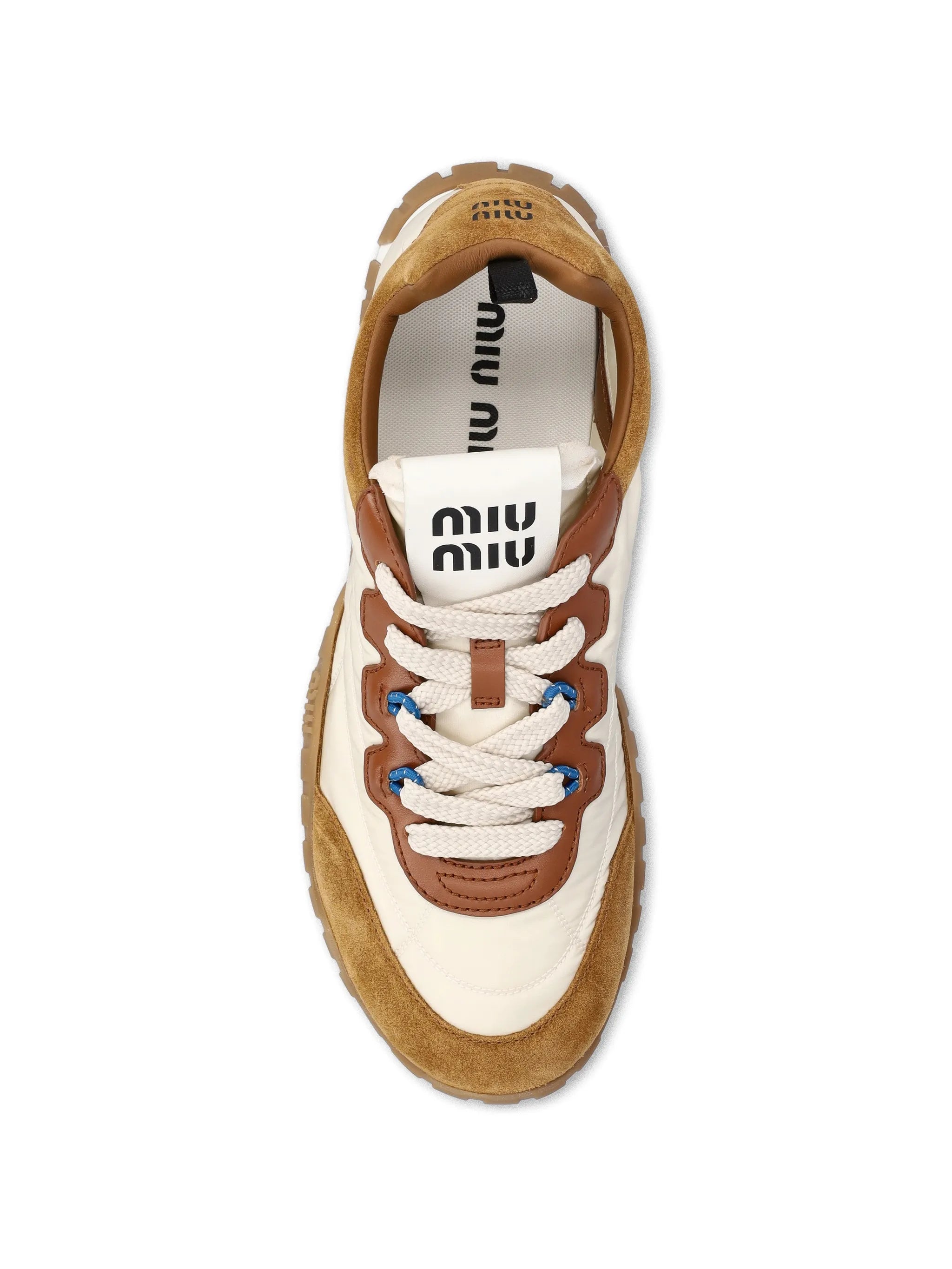 Miu Miu Miu Miu Tyre Panelled Sneakers, view 2