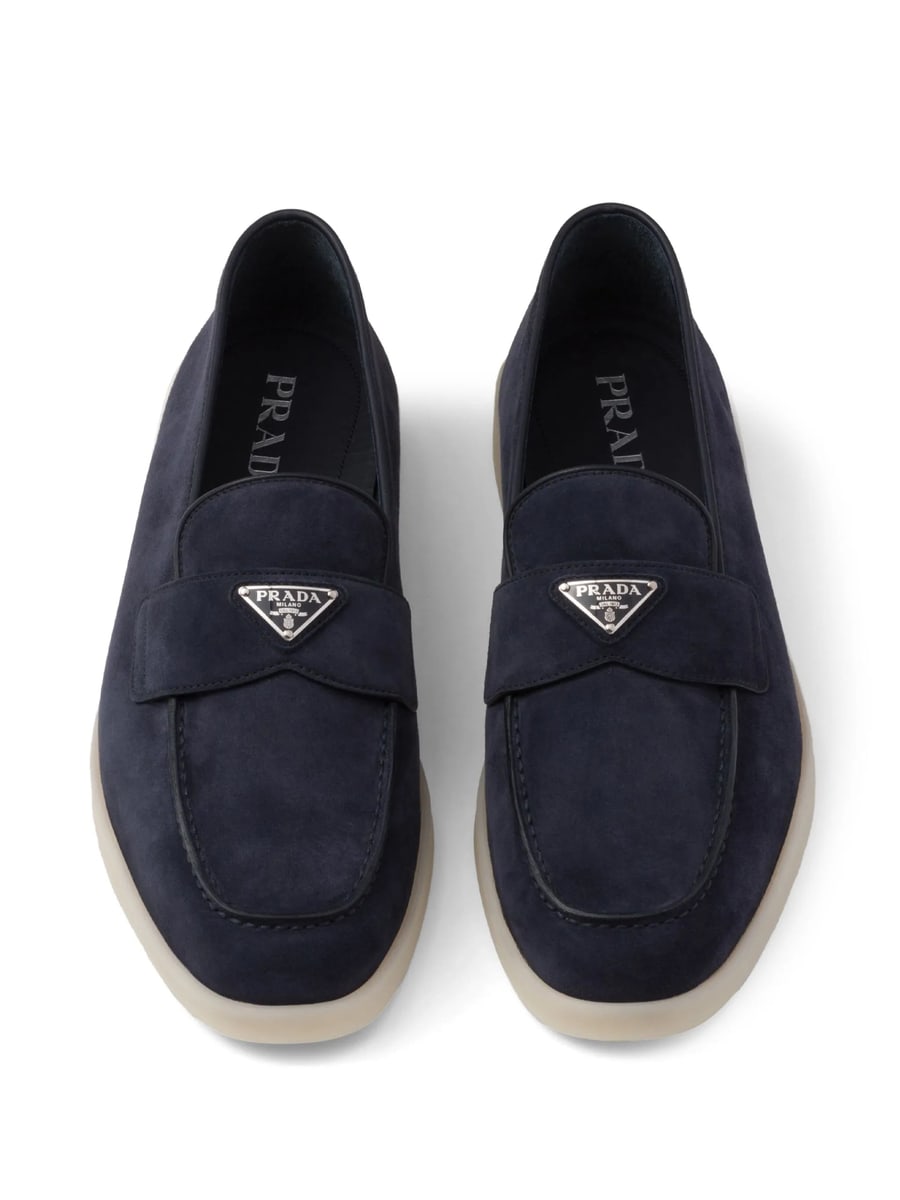 Prada Prada Suede Loafers, view 4