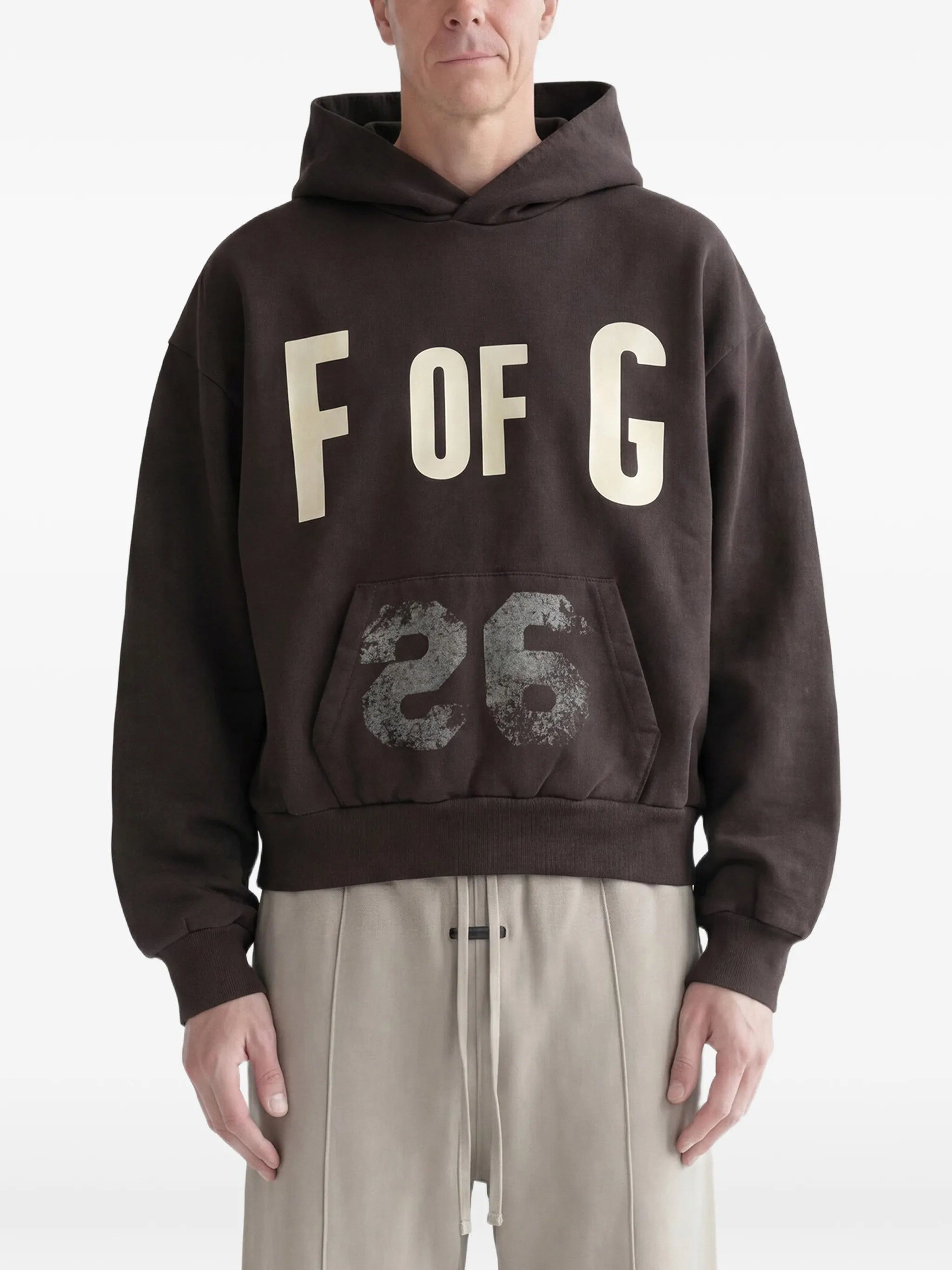 Fear of God Fear Of God F Of G Classic Logo-print Raglan-sleeve Hoodie