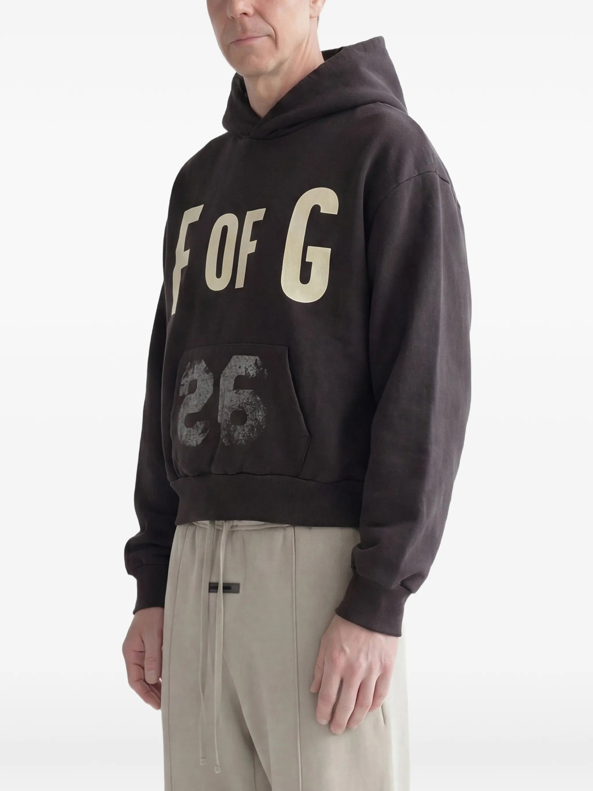 Fear of God Fear Of God F Of G Classic Logo-print Raglan-sleeve Hoodie, view 2