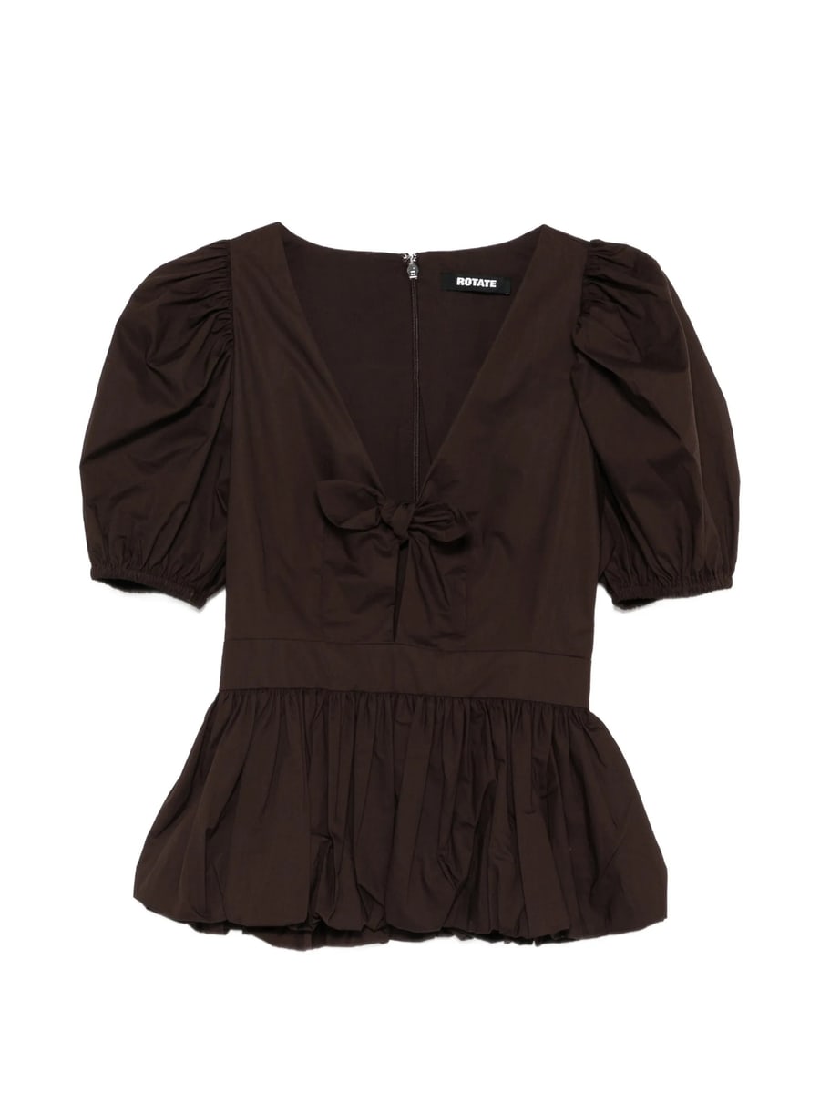 Rotate Rotate Puff-sleeve Top