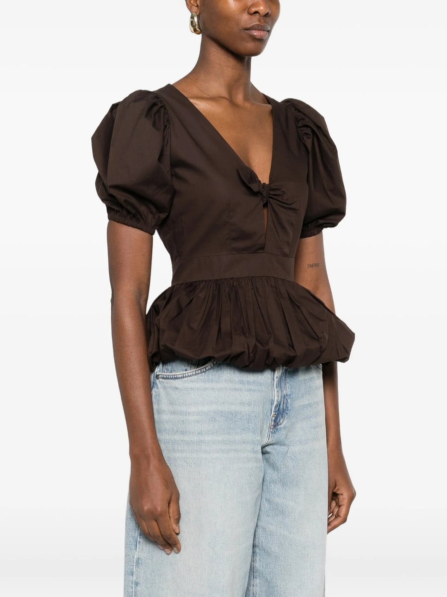 Rotate Rotate Puff-sleeve Top, view 4