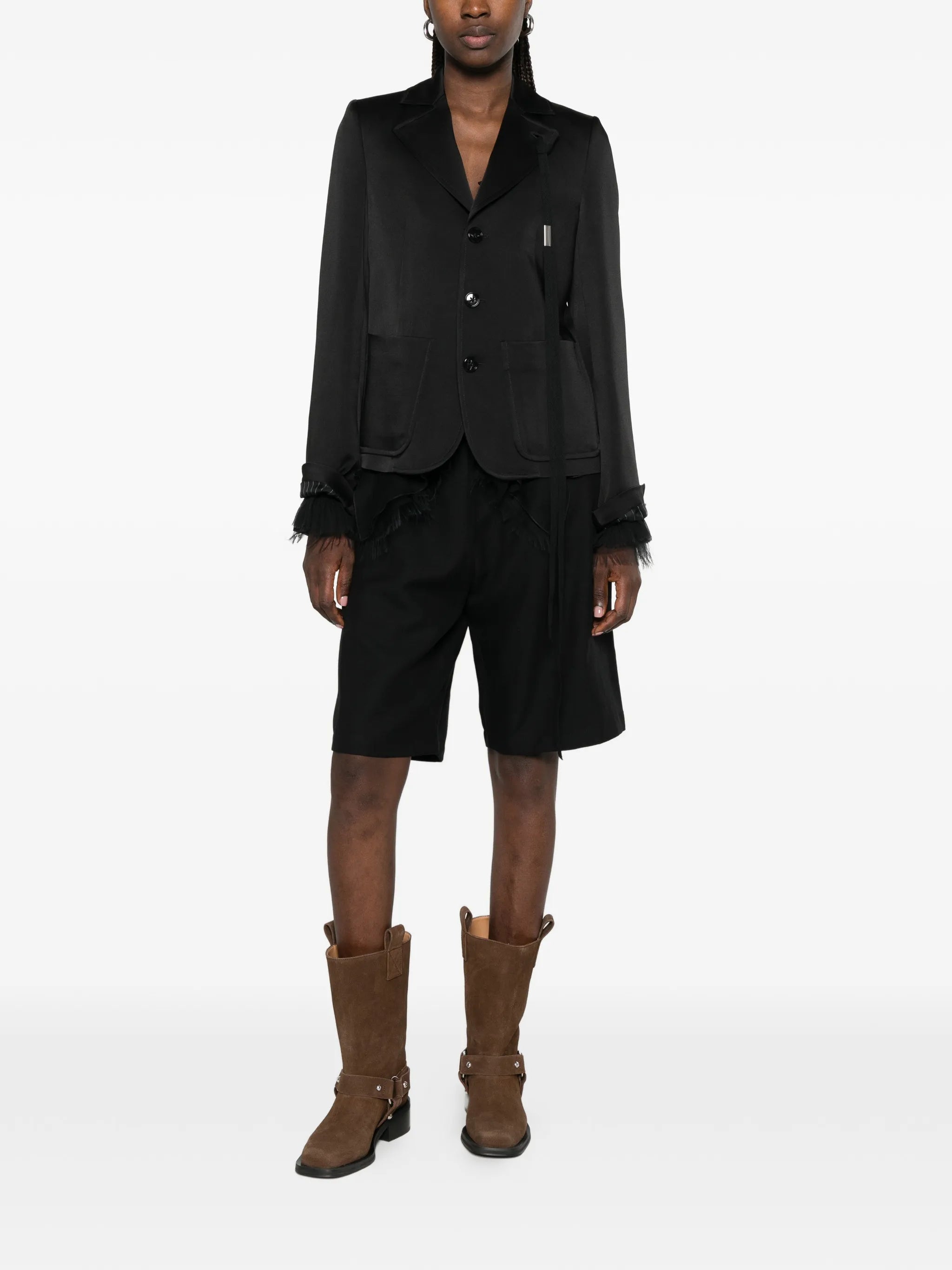 Ann Demeulemeester Ann Demeulemeester Single-breasted Fitted Jacket, view 2
