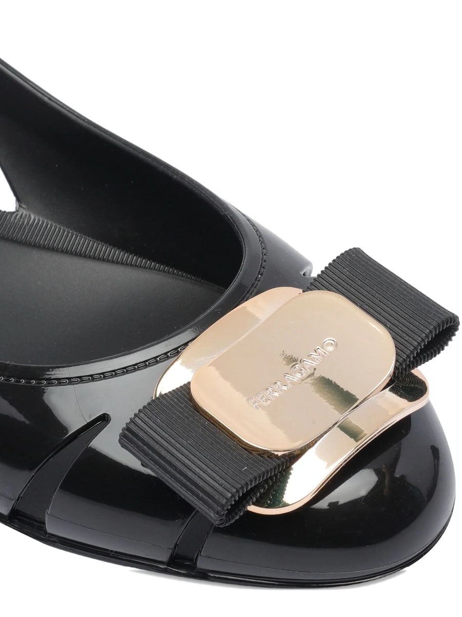Ferragamo Ferragamo 30mm Leather Ballet Flats, view 2