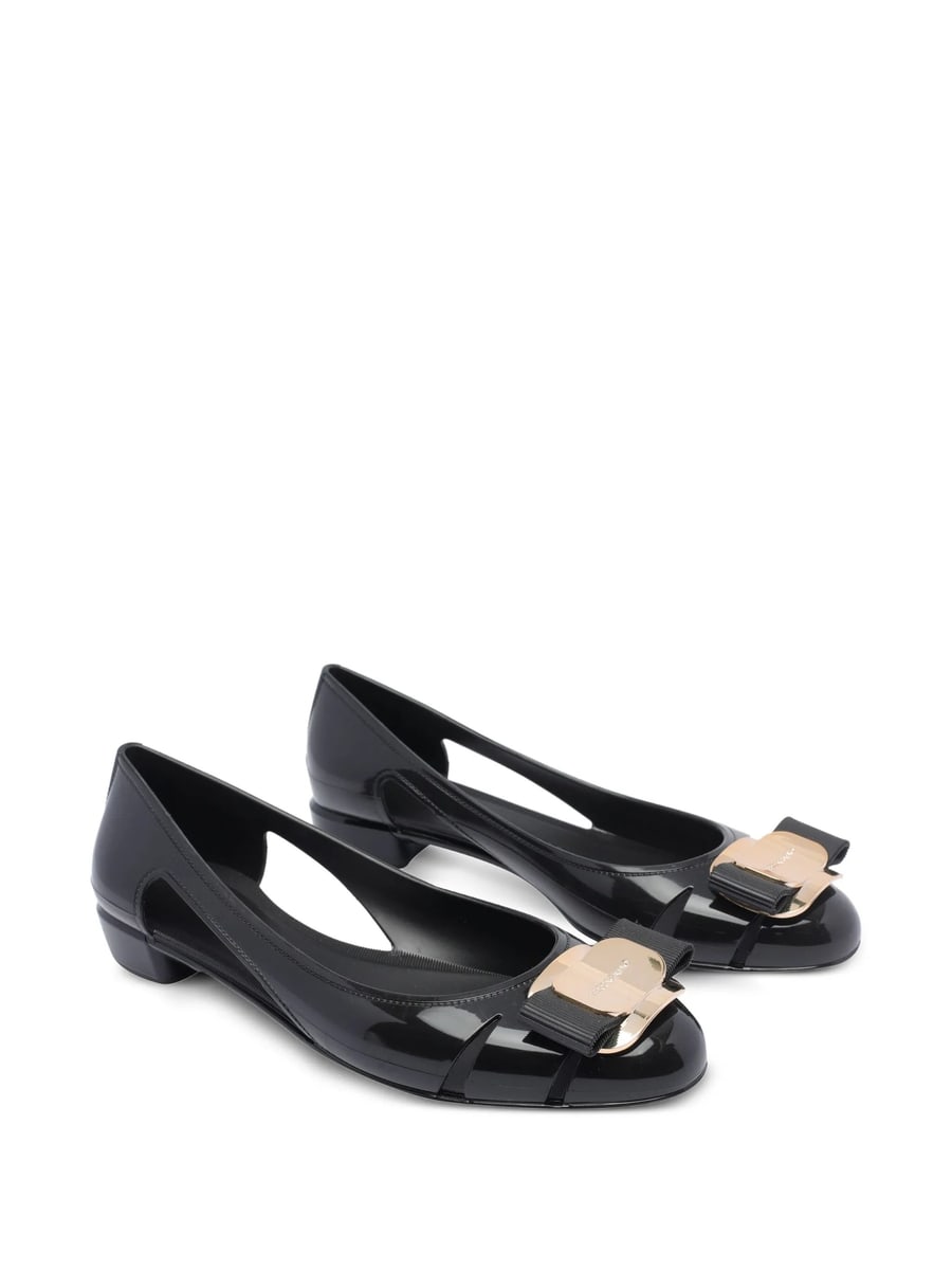 Ferragamo Ferragamo 30mm Leather Ballet Flats, view 4