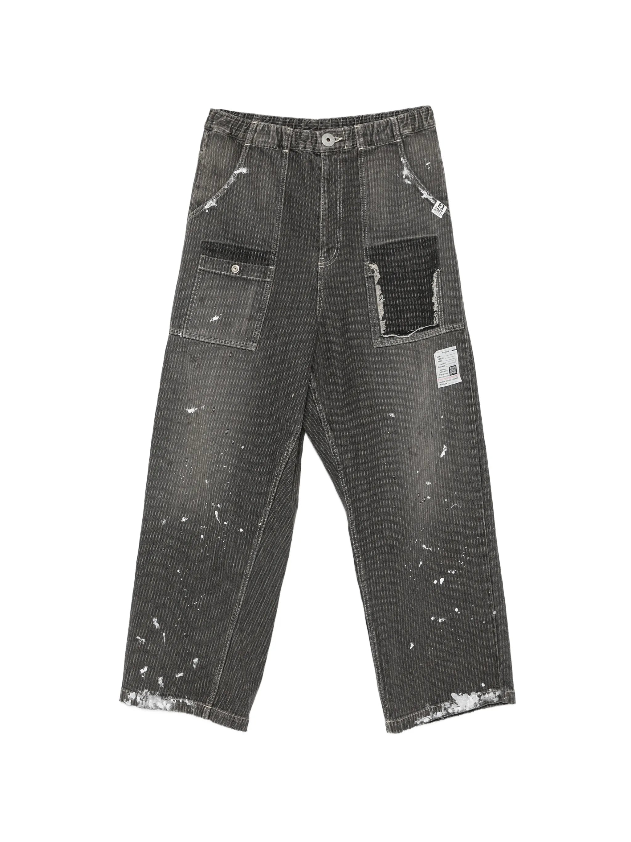 Maison Mihara Yasuhiro Maison Mihara Yasuhiro Paint-splatter Distressed Jeans