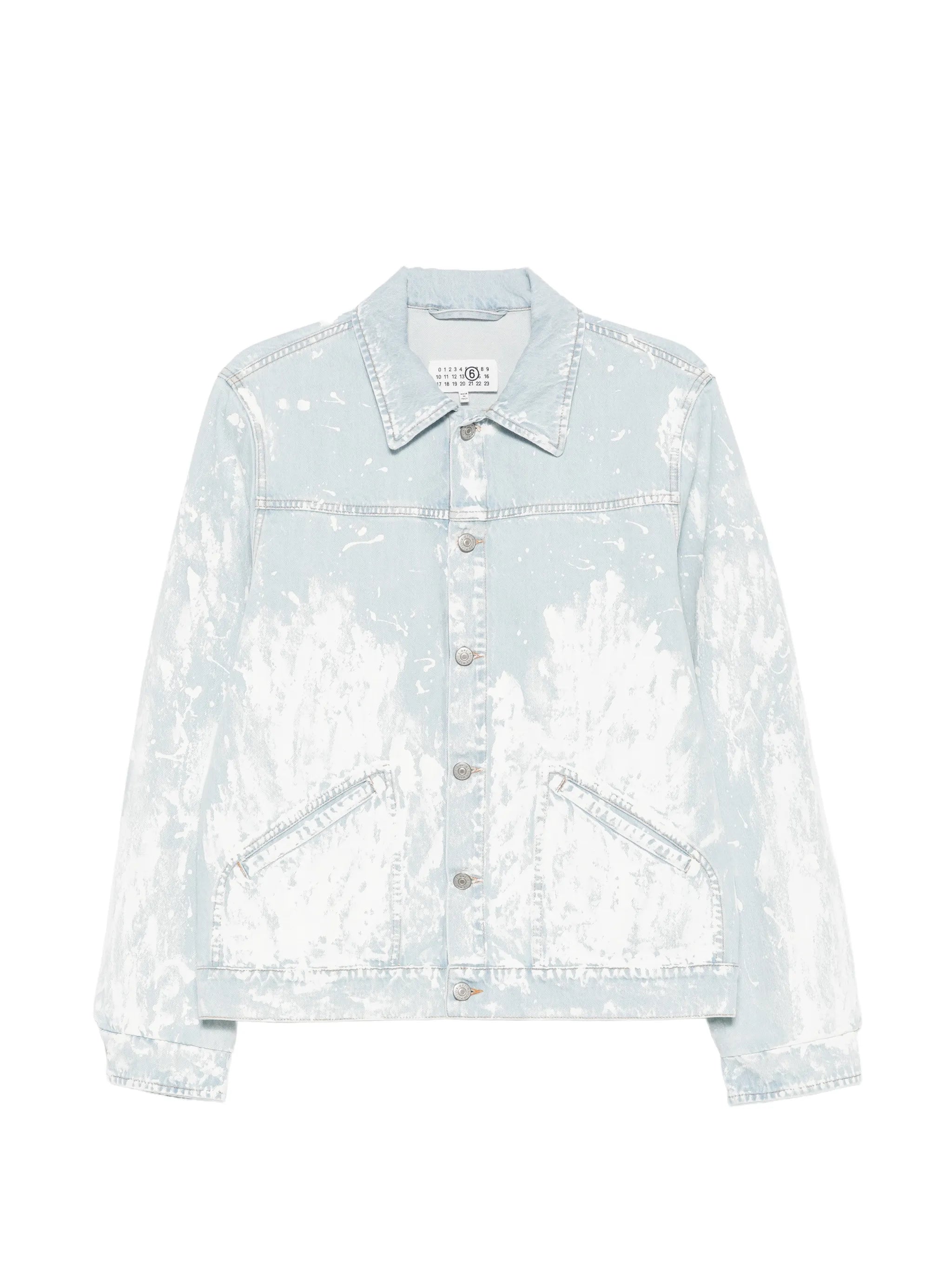 MM6 Maison Margiela Mm6 Maison Margiela Paint-splatter Denim Jacket