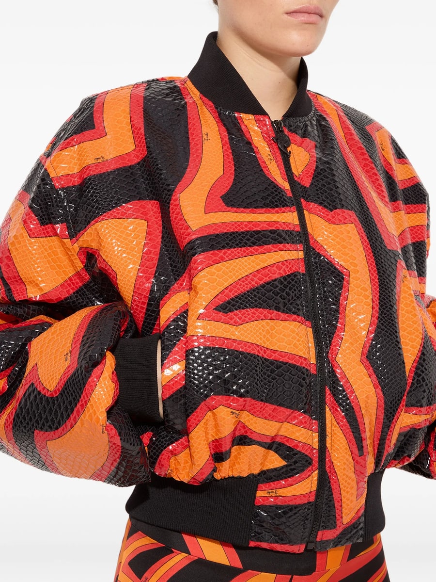 Pucci Pucci Labirinto-print Bomber Jacket, view 4