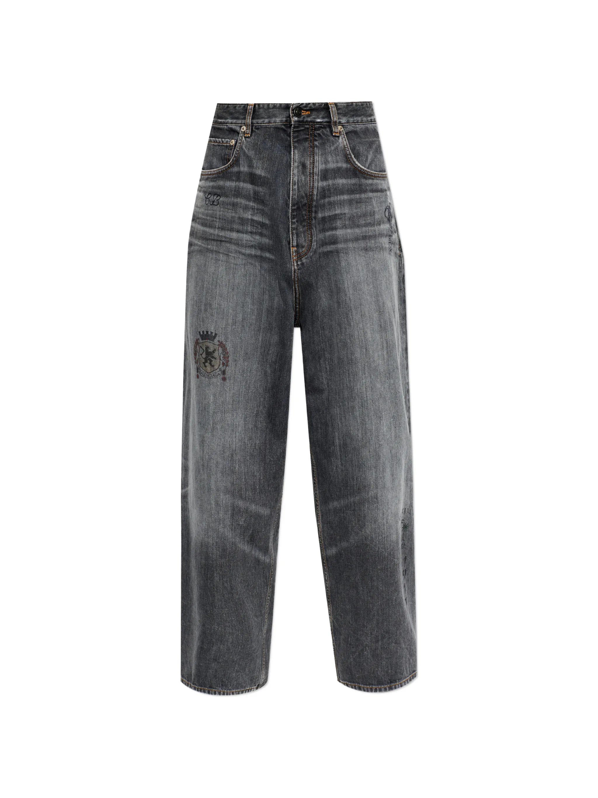 Balenciaga Balenciaga Tattoo Baggy Jeans