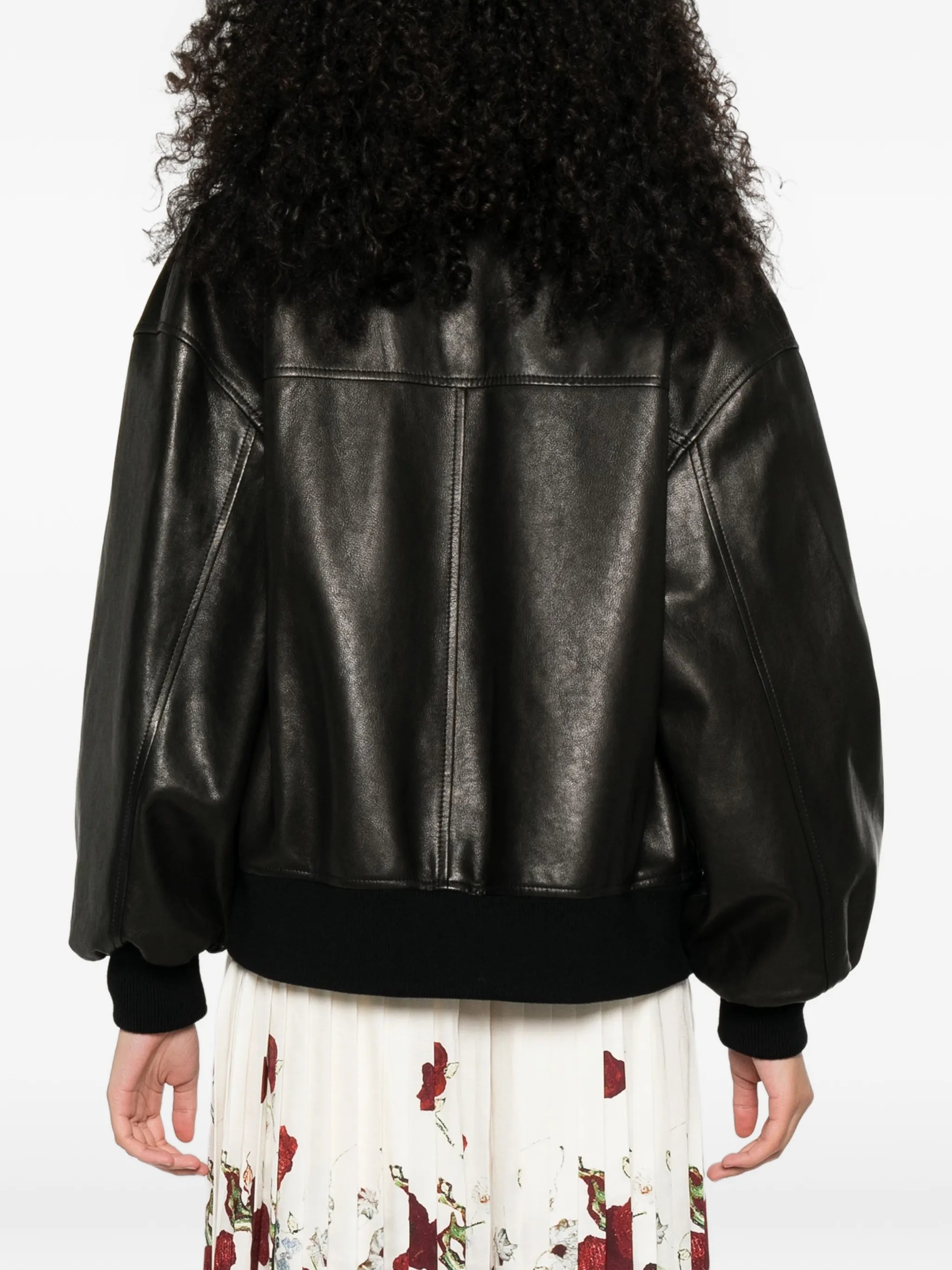 Khaite Khaite Shelman Leather Jacket, view 2