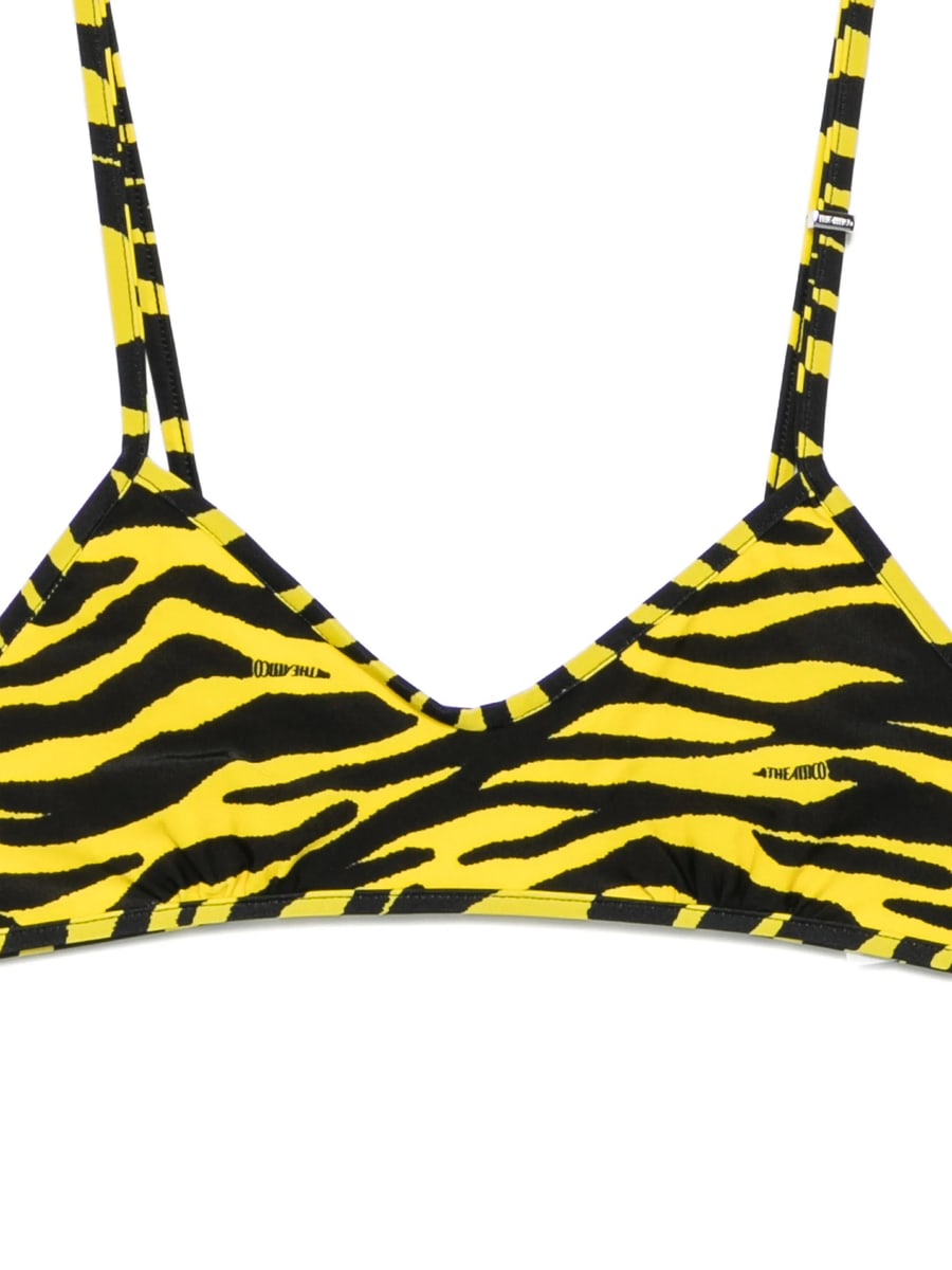 The Attico The Attico Tiger-print Bikini, view 2