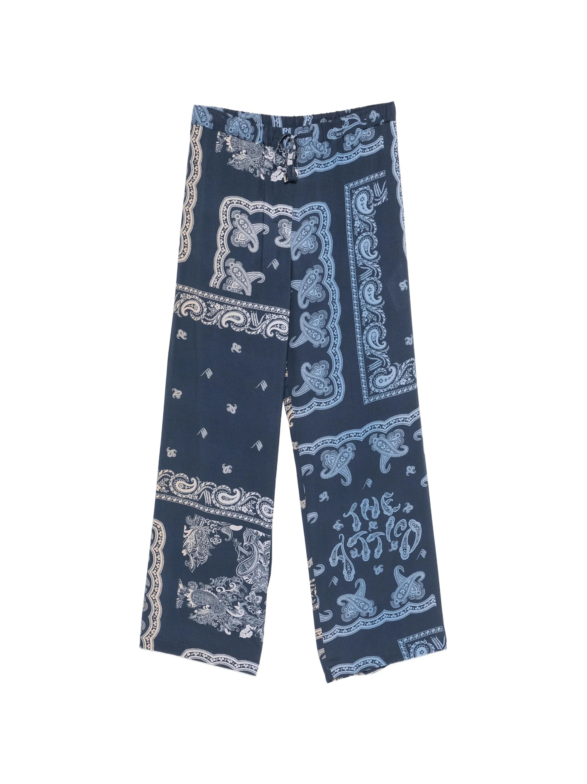 The Attico The Attico Paisley Drawstring Trousers