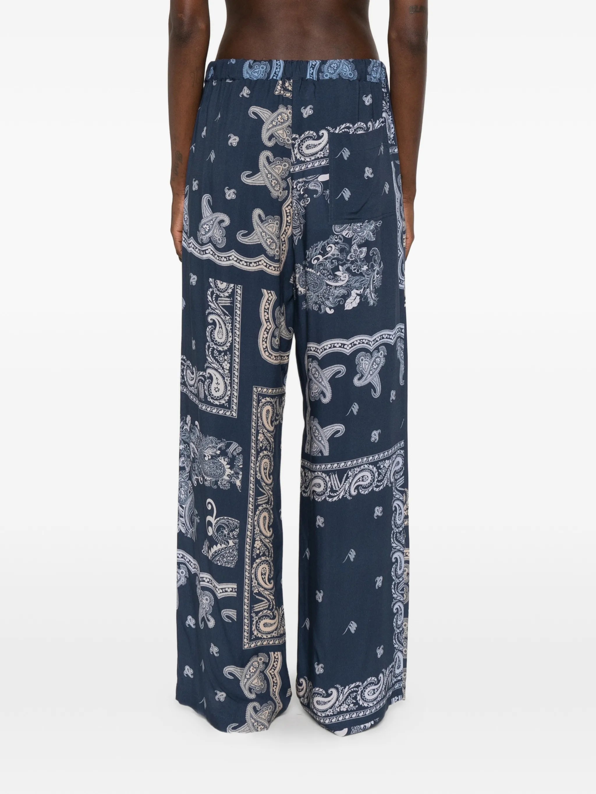 The Attico The Attico Paisley Drawstring Trousers, view 2