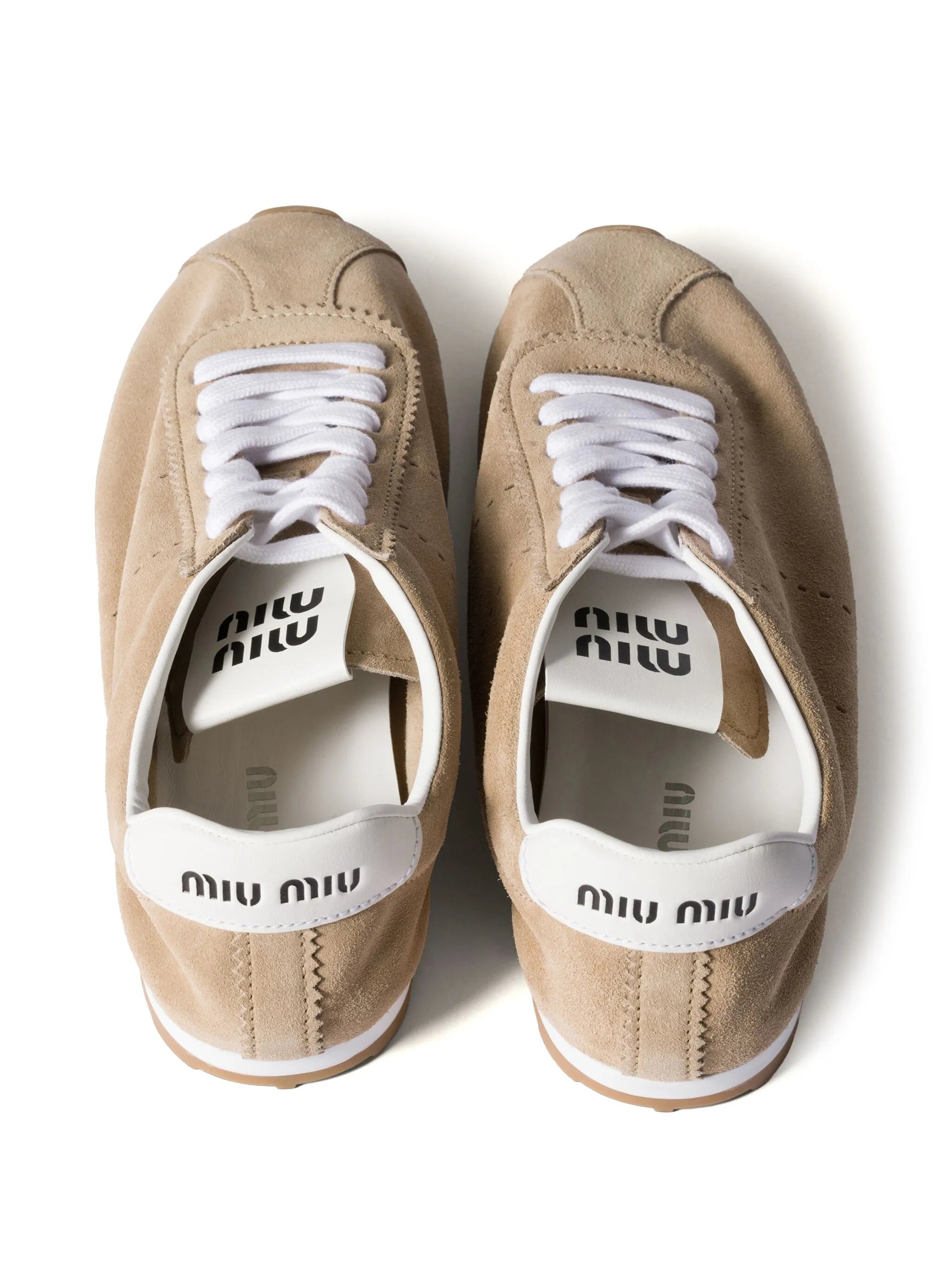 Miu Miu Miu Miu Plume Suede Sneakers, view 2