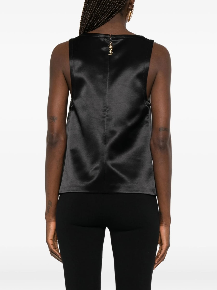 Saint Laurent Saint Laurent Cassandre Pleated Top, view 2