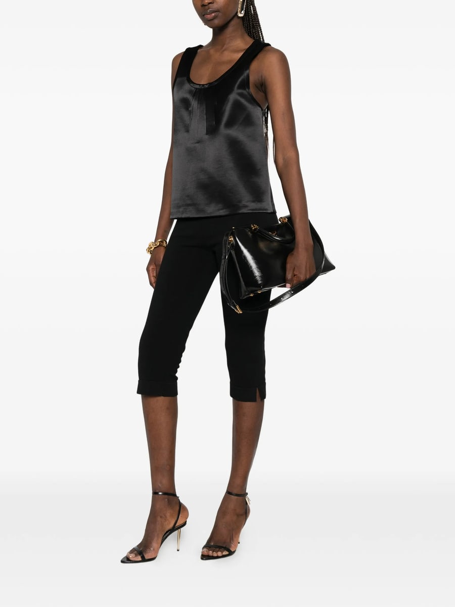 Saint Laurent Saint Laurent Cassandre Pleated Top, view 3