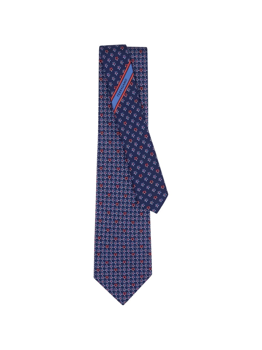 Ferragamo Ferragamo Turtles-print Silk Tie