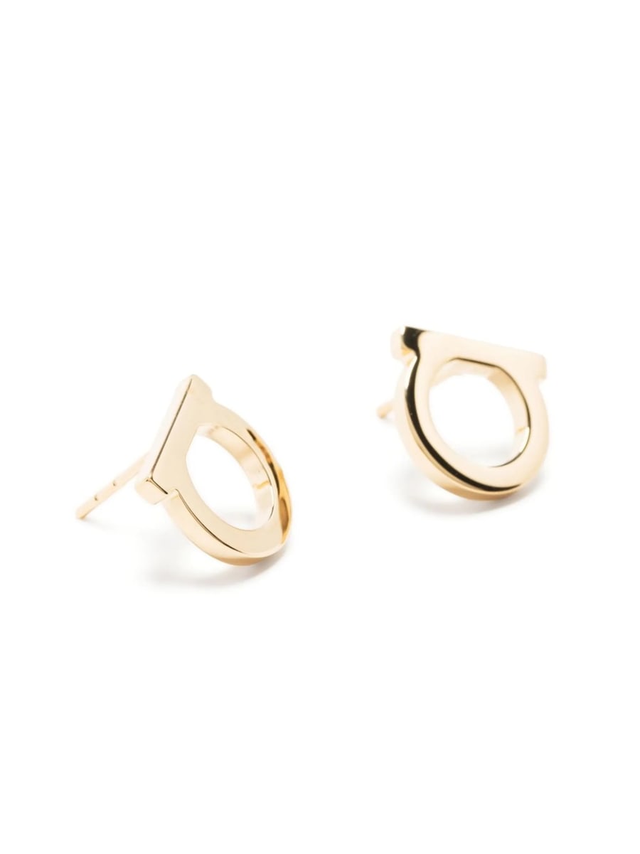 Ferragamo Ferragamo Gancini Stud Earrings, view 3