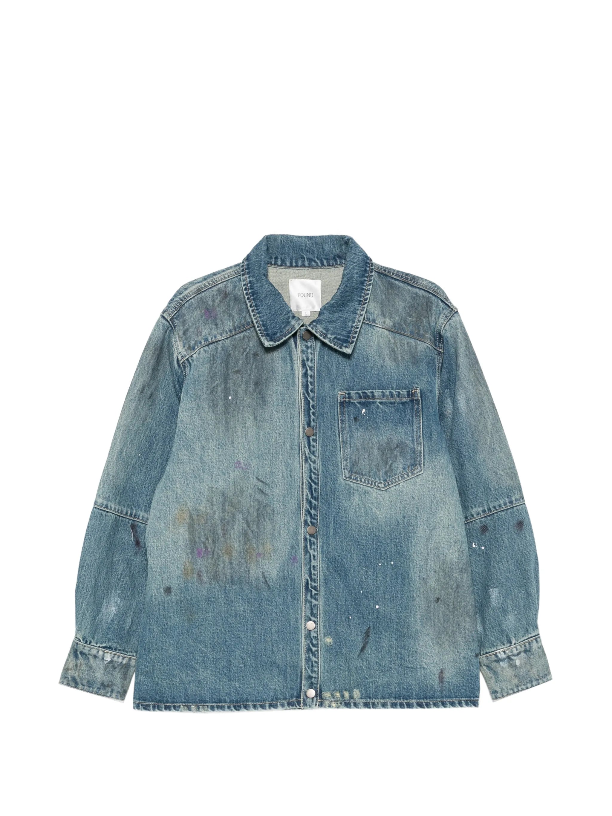 Found Found Distressed-effect Denim Jacket