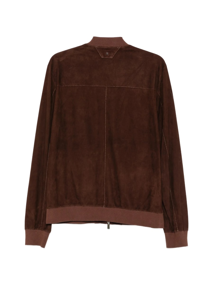 Santoro Santoro Suede Bomber Jacket, view 2