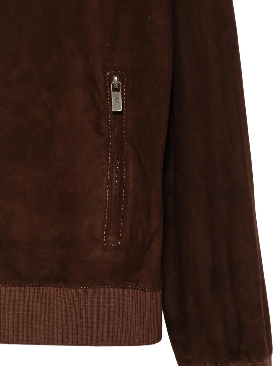 Santoro Santoro Suede Bomber Jacket, view 3