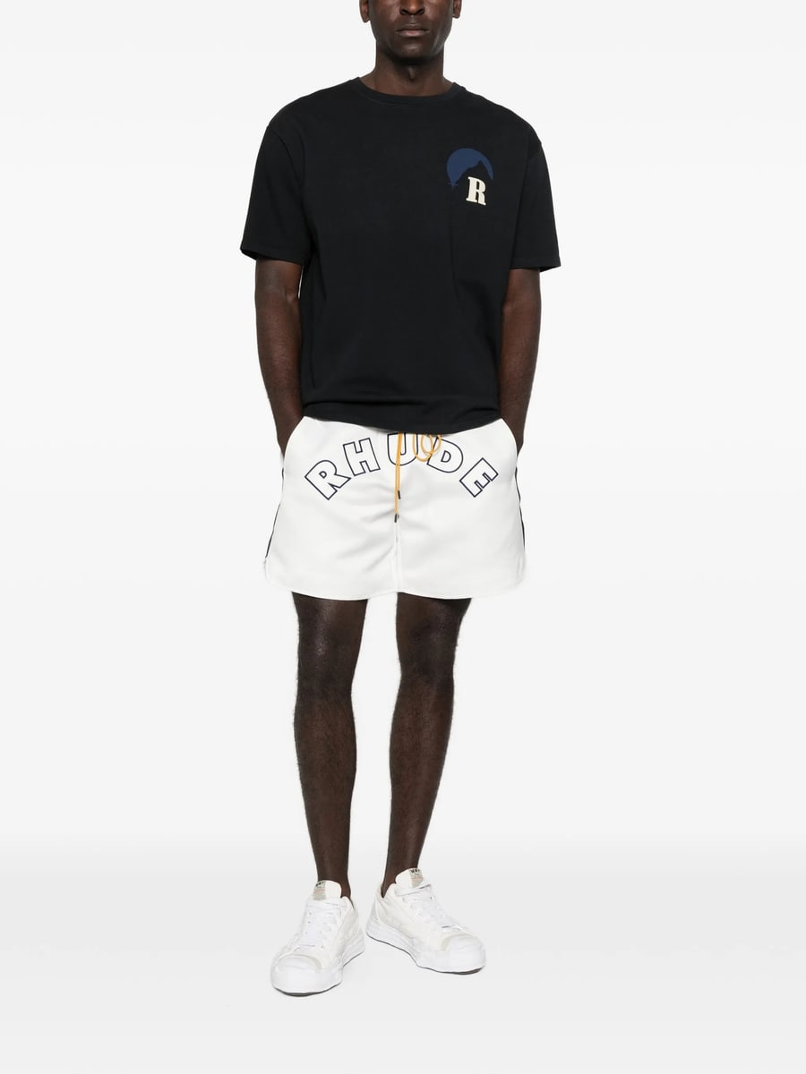 Rhude Rhude Logo-print Drawstring Shorts, view 2