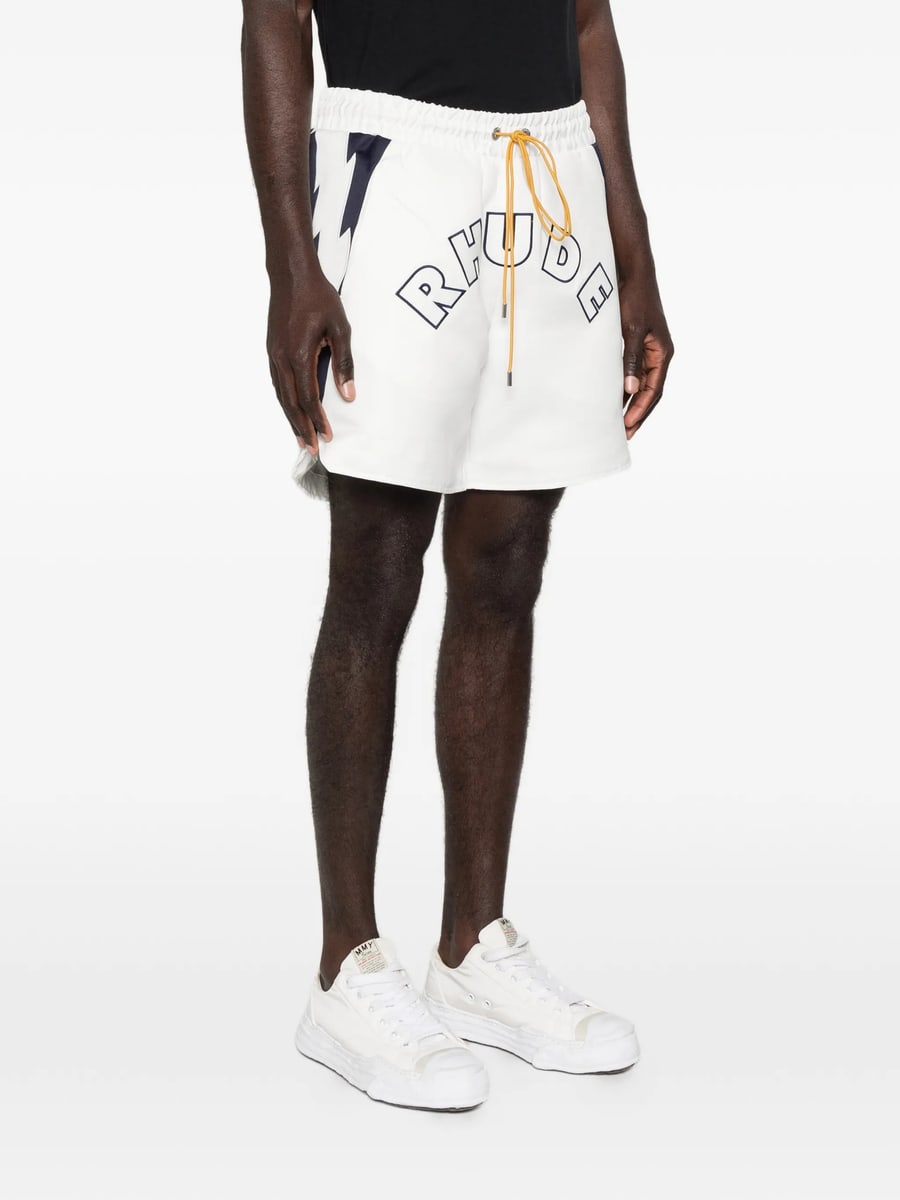 Rhude Rhude Logo-print Drawstring Shorts, view 5