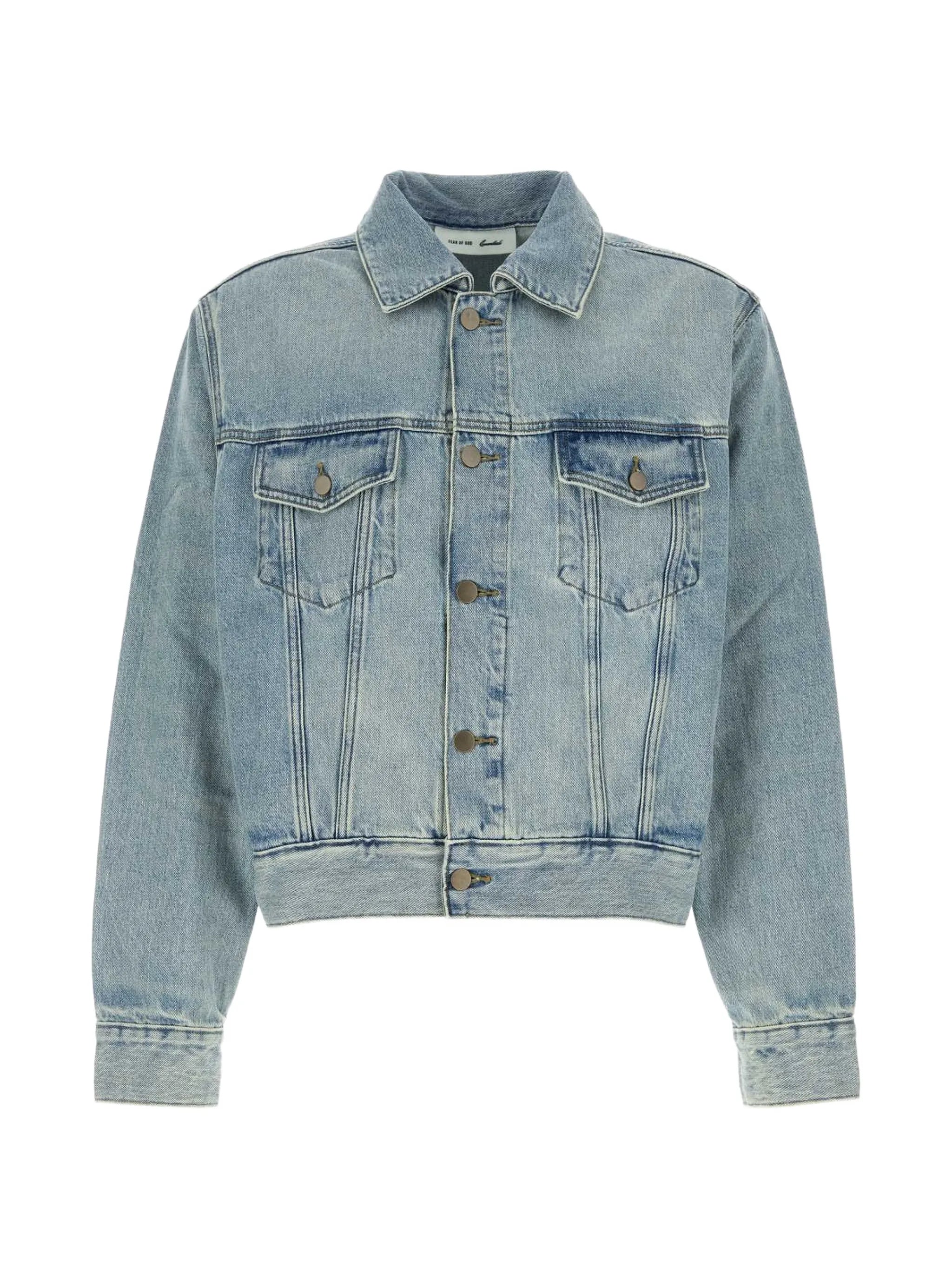 Fear of God Essentials Fear Of God Essentials Essentials Logo-patch Denim Jacket