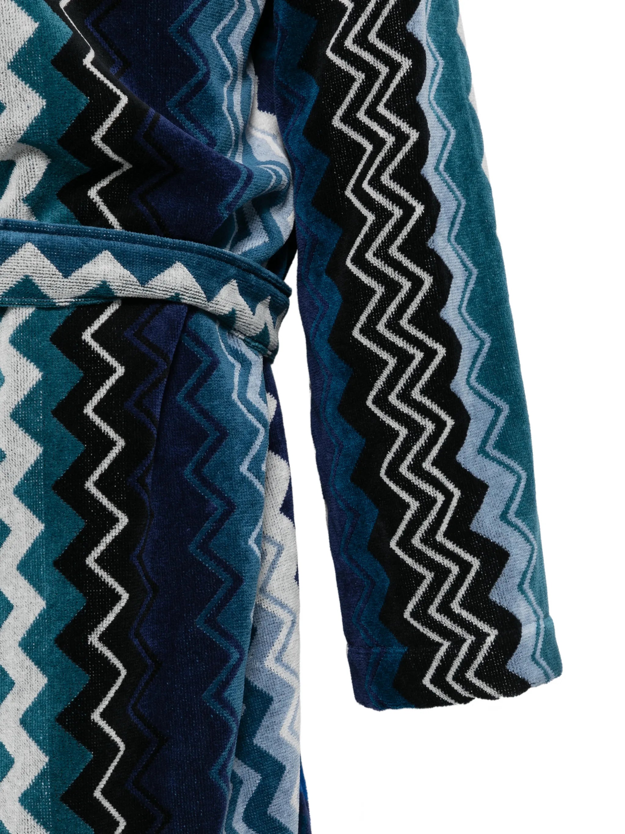 Missoni Home Missoni Home Zigzag-print Hooded Dressing Gown, view 2