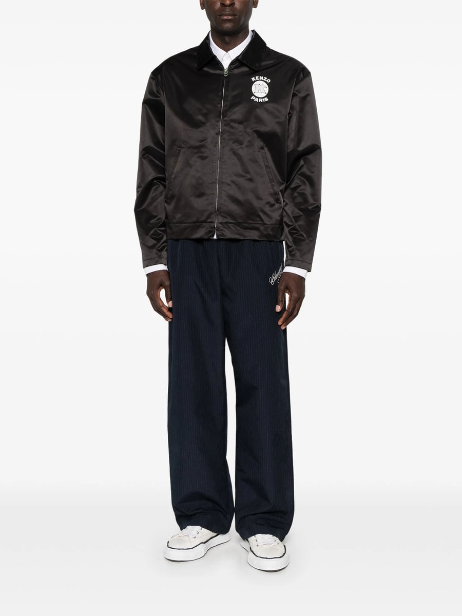 Kenzo Kenzo Logo-print Satin Jacket, view 5