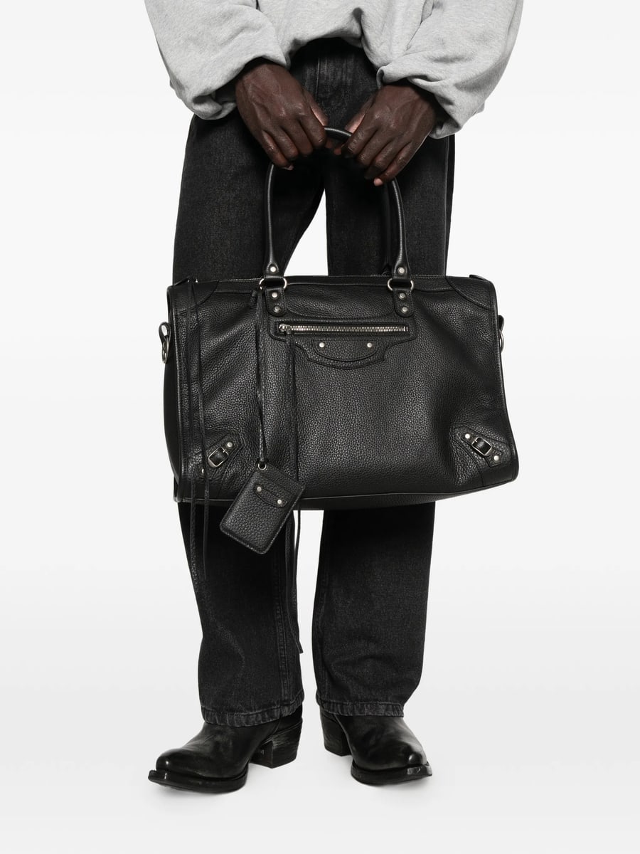 Balenciaga Balenciaga Large Le City Business Grained-leather Holdall Bag, view 4