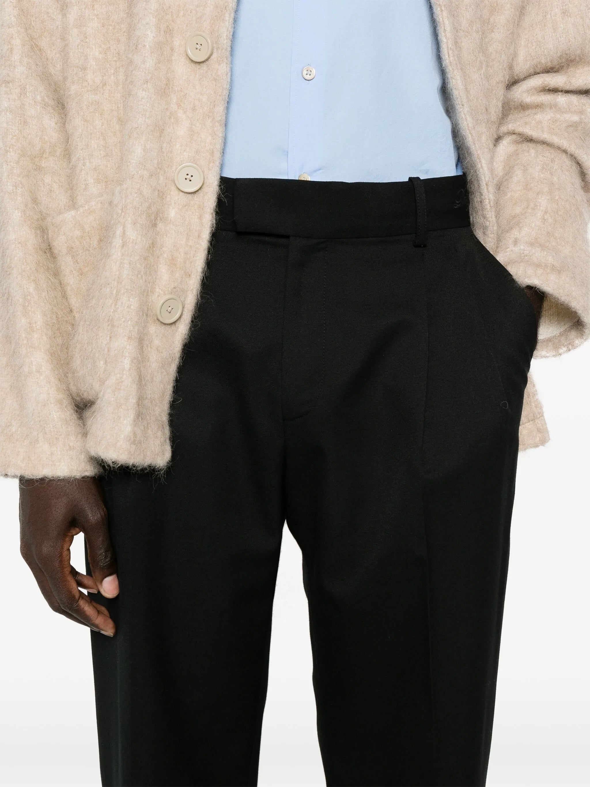 Drole De Monsieur Drole De Monsieur Logo-embroidered Trousers, view 2