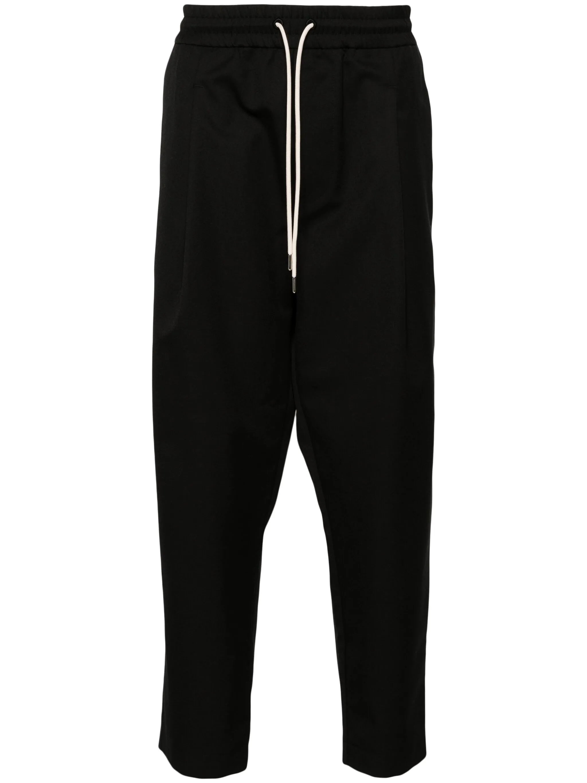 Drole De Monsieur Drole De Monsieur Drawstring Twill Cropped Trousers