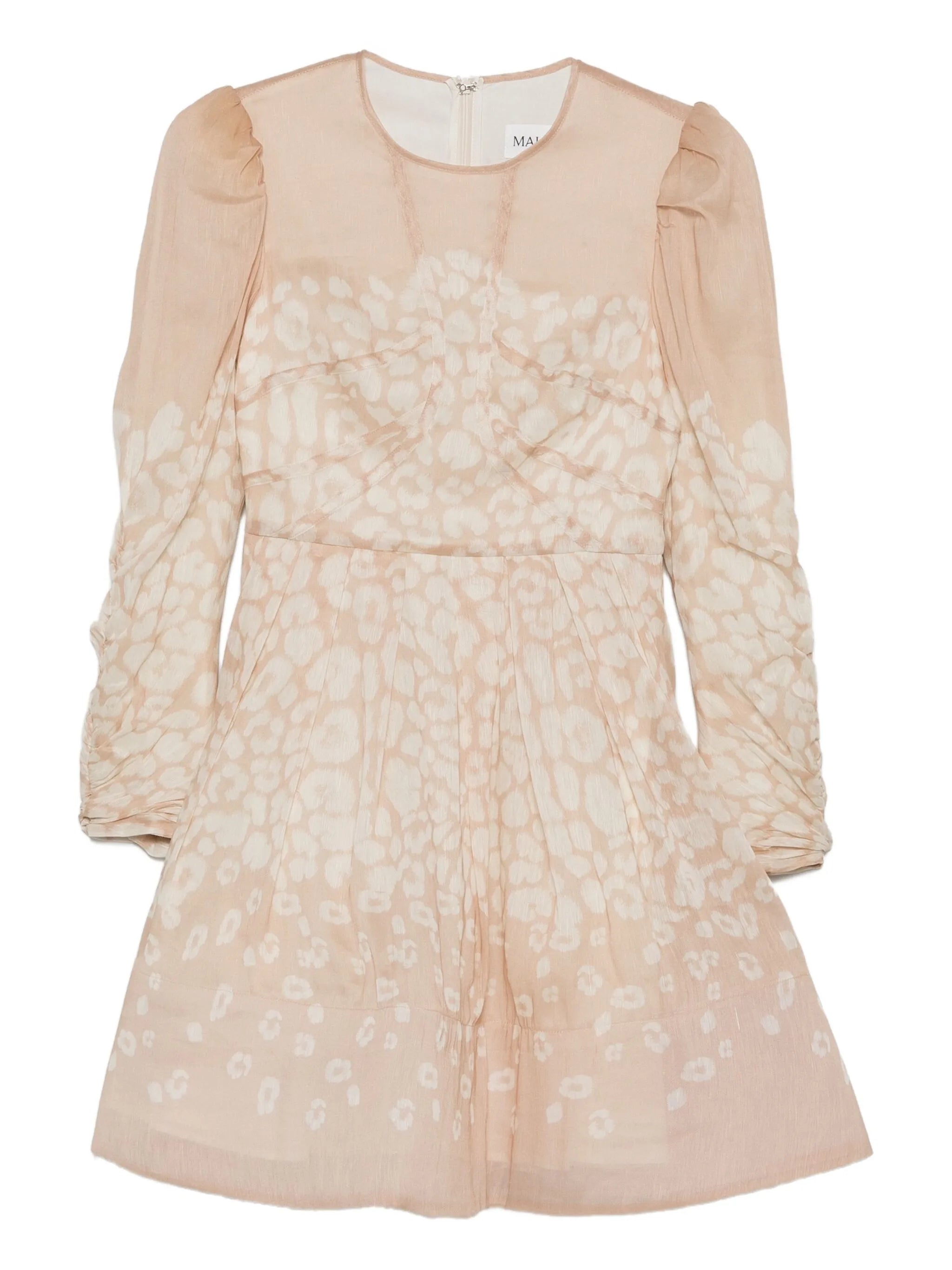 Malina Malina Long-sleeve Leopard-print Dress