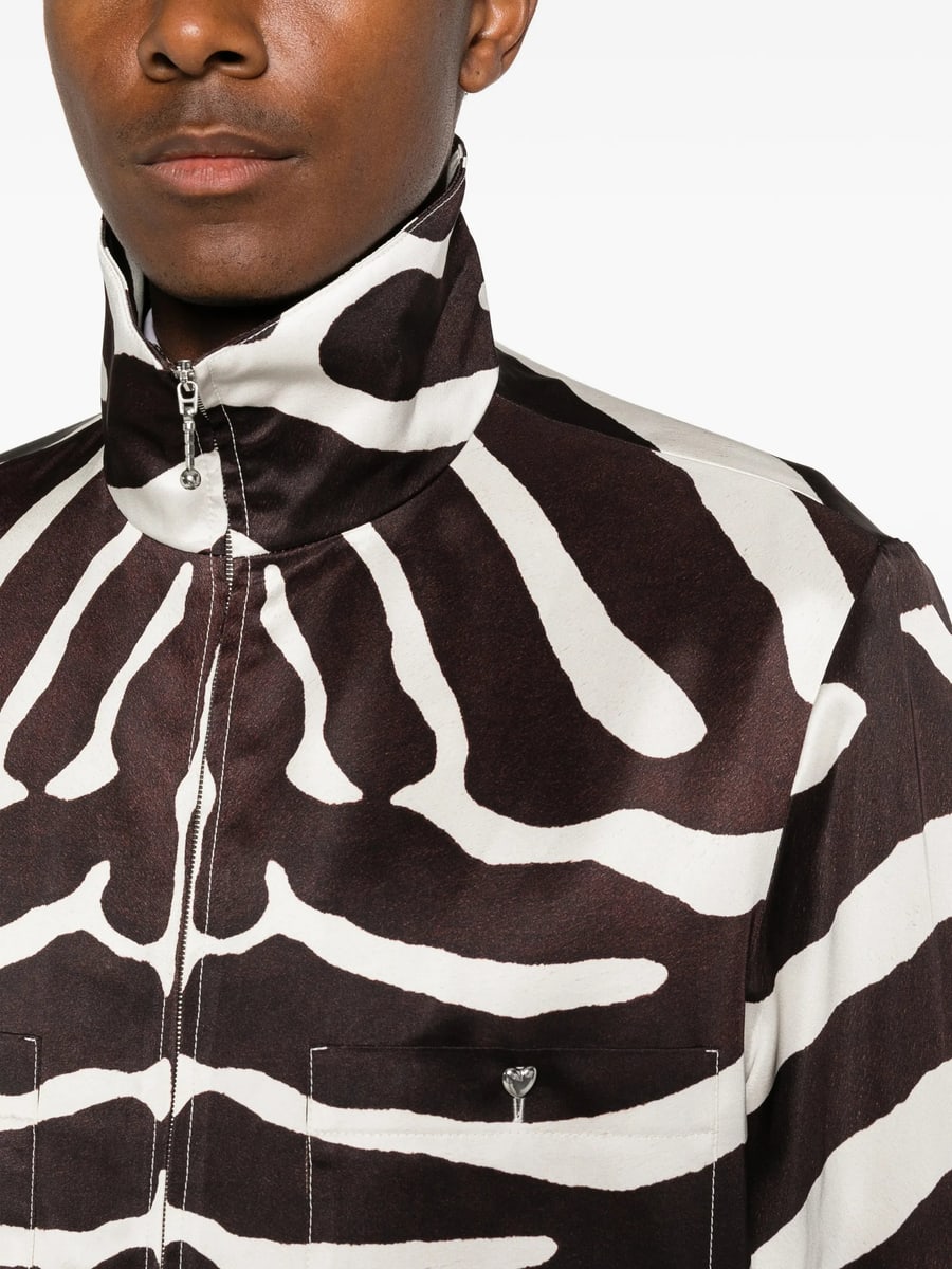 Valentino Valentino Zebra-print Jacket, view 3