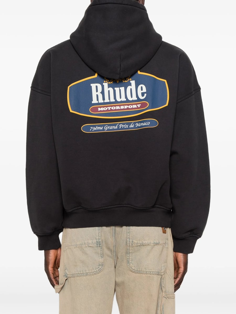 Rhude Rhude Logo-print Hoodie, view 3