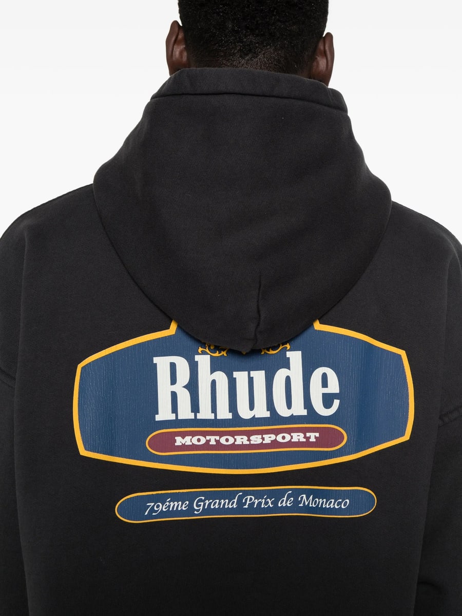 Rhude Rhude Logo-print Hoodie, view 4