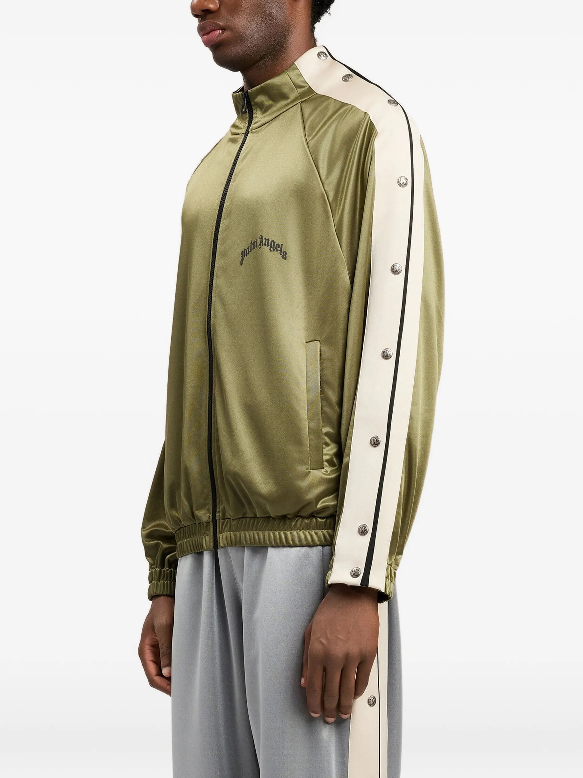 Palm Angels Palm Angels Snap-button Side Bands Track Jacket, view 2