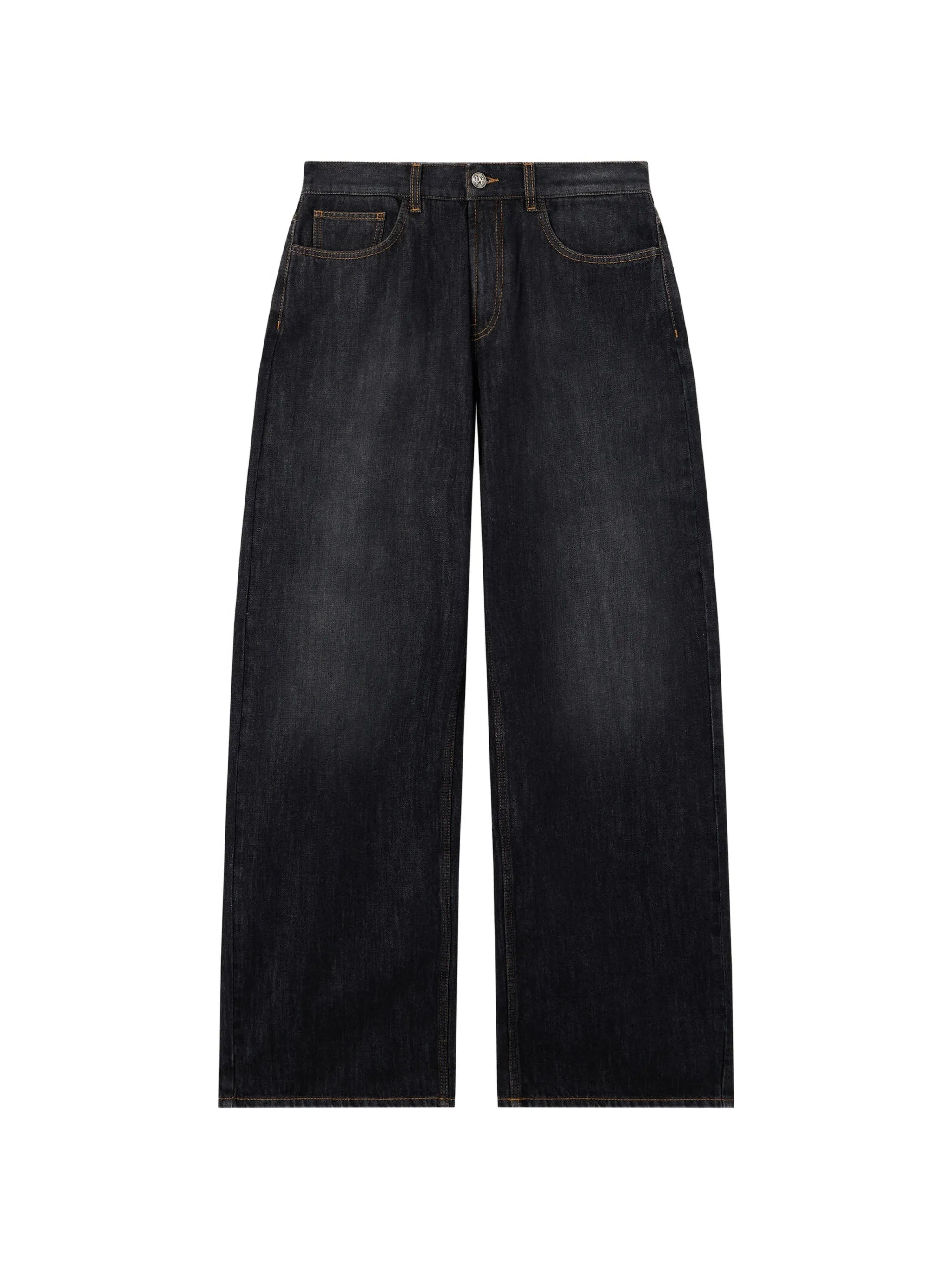 Palm Angels Palm Angels Curved Logo Denim Jeans